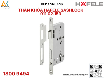 Thân khóa Hafele SASHLOCK Inox mờ  -  911.02.153